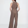 Recycled Velvet V-Neck Jumpsuit Recycled Velvet V-Neck Jumpsuit
