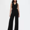 Recycled Velvet V-Neck Jumpsuit Recycled Velvet V-Neck Jumpsuit