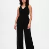 Recycled Velvet V-Neck Jumpsuit Recycled Velvet V-Neck Jumpsuit