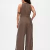 Recycled Velvet V-Neck Jumpsuit Recycled Velvet V-Neck Jumpsuit