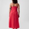 Ruched Slip Midi Dress