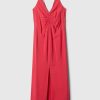 Ruched Slip Midi Dress