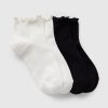 Ruffle-Trim Ankle Socks (2-Pack)