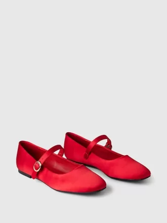 Satin Ballet Flats