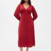 Satin Empire Midi Dress
