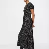 Satin Lace-Trim Floral Maxi Dress Satin Lace-Trim Floral Maxi Dress