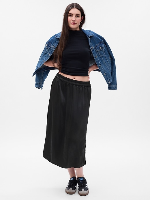 Satin Midi Skirt Satin Midi Skirt