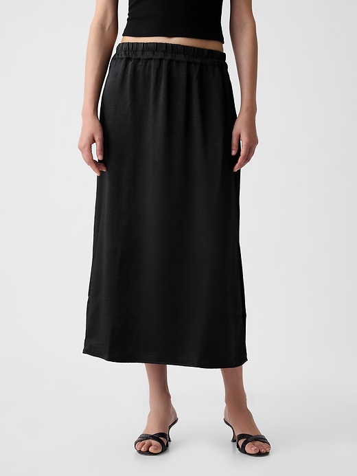 Satin Midi Skirt Satin Midi Skirt