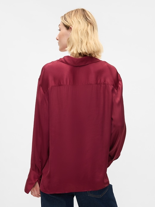 Satin Relaxed Shirt Satin Relaxed Shirt