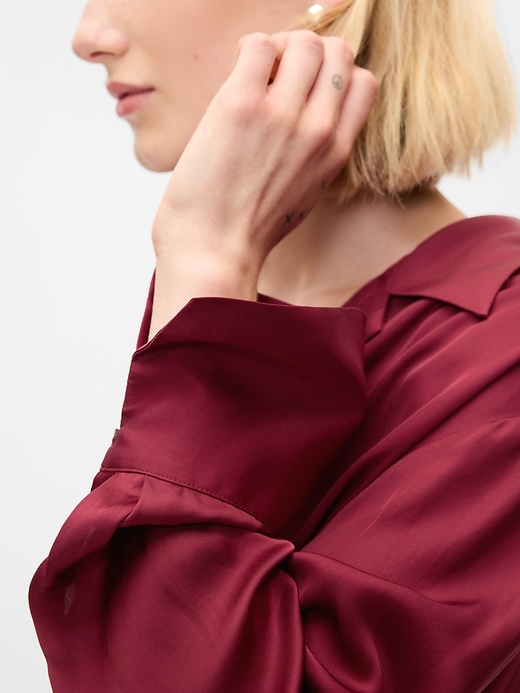 Satin Relaxed Shirt Satin Relaxed Shirt