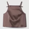 Satin Square-Neck Bow Top Satin Square-Neck Bow Top