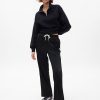 Seamed Straight Leg Track Pants