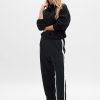 Seamed Straight Leg Track Pants
