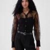 Sheer Lace Classic Shirt
