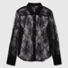 Sheer Lace Classic Shirt