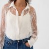 Sheer Lace Classic Shirt