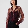 Sheer Lace Classic Shirt