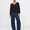Square-Neck Bow Cropped Top