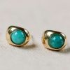 St. Armands Turquoise Huggie Mini Hoop Earrings