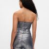 Strapless Foil Corset Top Strapless Foil Corset Top