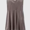 Strapless Velvet Mini Dress