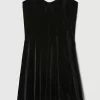 Strapless Velvet Mini Dress