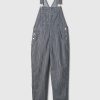 Striped Loose Overalls