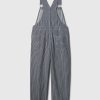 Striped Loose Overalls