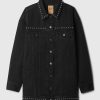 Studded Oversized Icon Denim Jacket