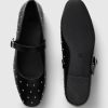 Studded Vegan Leather Ballet Flats