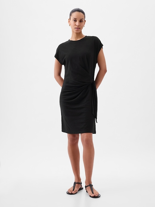 Tie-Knot Mini T-Shirt Dress Tie-Knot Mini T-Shirt Dress