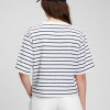 Towel Terry Boxy Cropped T-Shirt