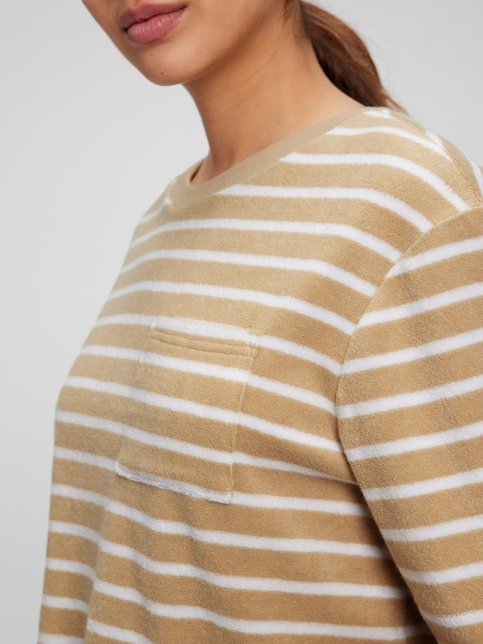 Towel Terry Boxy Cropped T-Shirt