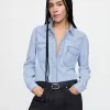 UltraSoft Denim Western Shirt