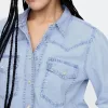 UltraSoft Denim Western Shirt