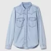 UltraSoft Denim Western Shirt