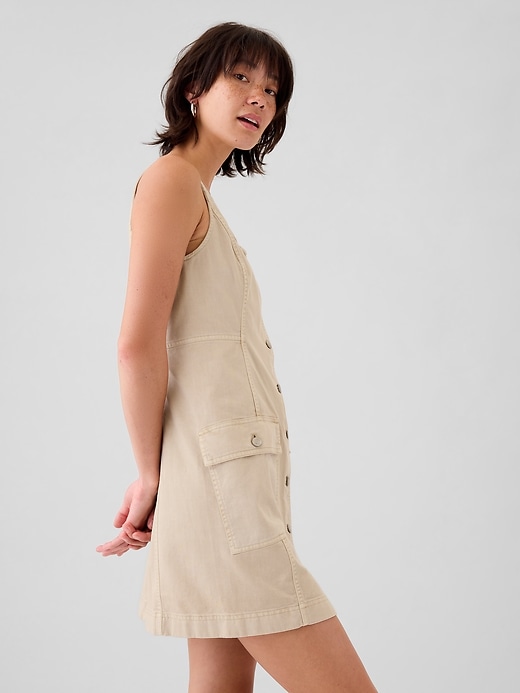 Utility Button Mini Dress Utility Button Mini Dress