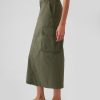 Utility Cargo Midi Skirt