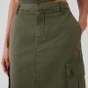 Utility Cargo Midi Skirt