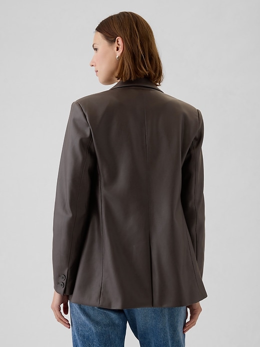 Vegan Leather Blazer Vegan Leather Blazer