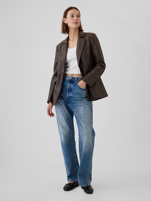 Vegan Leather Blazer Vegan Leather Blazer