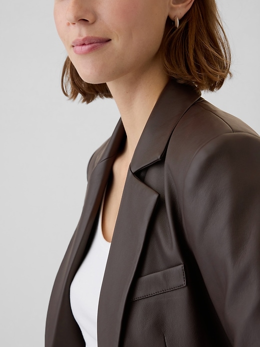 Vegan Leather Blazer Vegan Leather Blazer