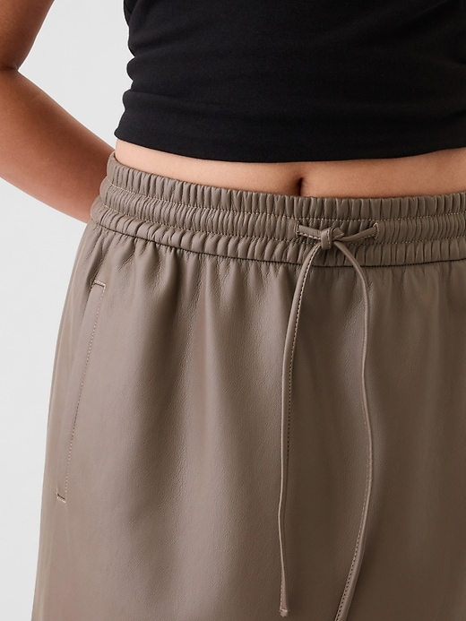 Vegan Leather Midi Skirt Vegan Leather Midi Skirt