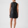 Vegan Leather Shift Mini Dress