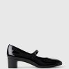 Vegan Patent Leather Mary Jane Heels