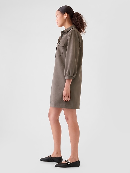 Vegan Suede Shift Mini Dress Vegan Suede Shift Mini Dress