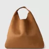 Vegan Suede Slouchy Tote Bag