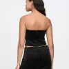 Velvet Cropped Tube Top