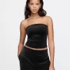 Velvet Cropped Tube Top