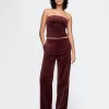 Velvet Cropped Tube Top